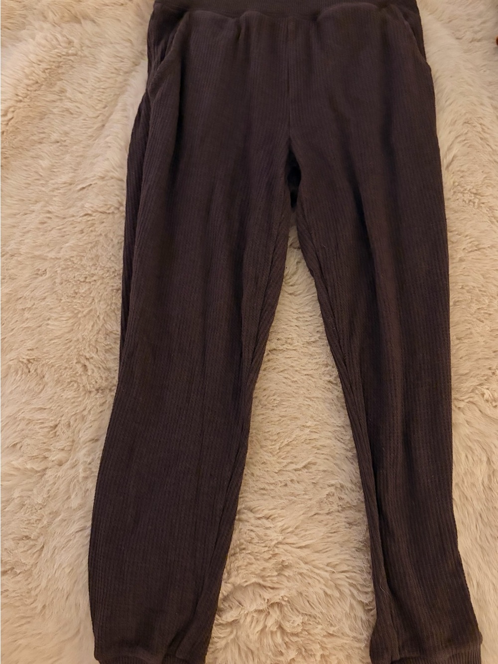 aerie Ribbed Lounge Pants - Chocolate Brown